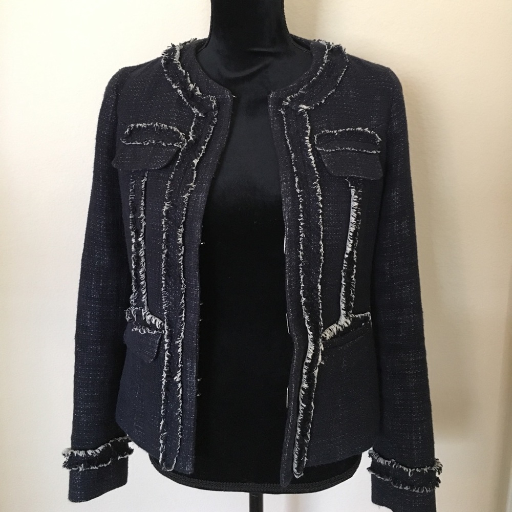 Katherine Barclay Navy and White Blazer